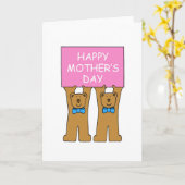 Fijne Moederdag uit de tweeling Kaart (Gele Bloem)