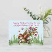 Fijne Moederdag uit OMA'S GARDEN Feestdagenkaart (Staand voorkant)
