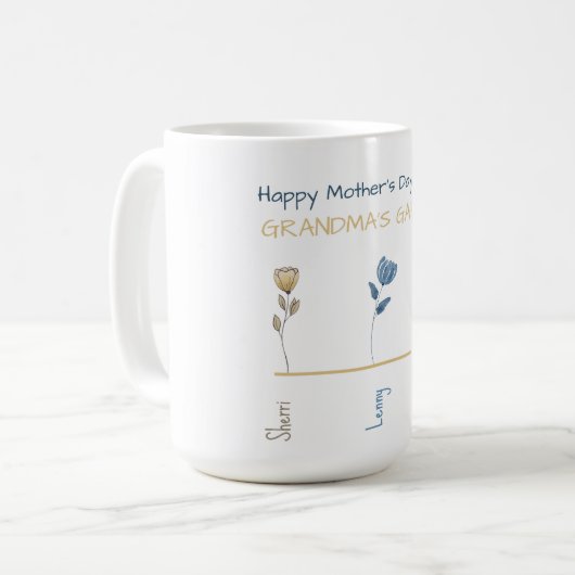 Fijne Moederdag uit OMA'S GARDEN Koffiemok (Voorkant links)