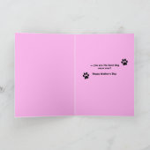 Fijne Moederdag Van De Hond Grappige Honden Humor Feestdagen Kaart (Binnen)