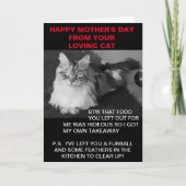 Fijne Moederdag van de kattenkaart Kaart (Voorkant)