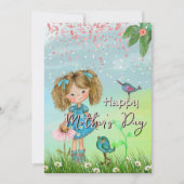 Fijne MOEDERDAG van dochter Feestdagenkaart (Voorkant)