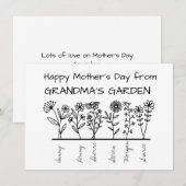 Fijne Moederdag van GROOTHEDERSTUIN Feestdagenkaart (Voorkant / Achterkant)