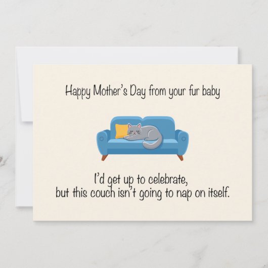 Fijne Moederdag van je bontje Feestdagenkaart (Voorkant)