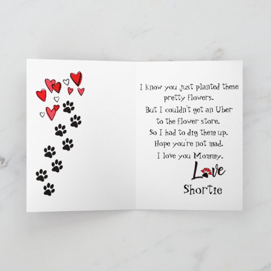 Fijne Moederdag van je Bulldog Kaart (Binnen)