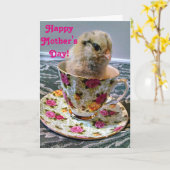 Fijne Moederdag van je favoriete kuiken Kaart (Gele Bloem)