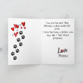 Fijne Moederdag van je liefdevolle poedel Kaart (Binnen)