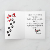 Fijne Moederdag van je Yorkie Dog Kaart (Binnen)