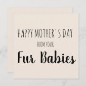 Fijne Moederdag van jullie baby's Feestdagenkaart (Voorkant / Achterkant)