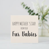 Fijne Moederdag van jullie baby's Feestdagenkaart (Staand voorkant)