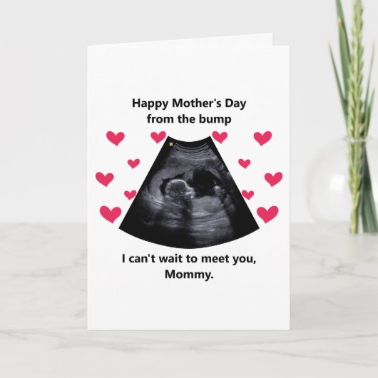 Fijne Moederdag van The Bump Ultrasound Card Feestdagen Kaart (Voorkant)