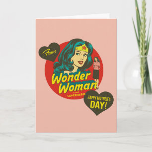Fijne Moederdag van Wonder Woman Kaart