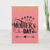 Fijne Moederdag. Vers binnen. Kaart (Voorkant)