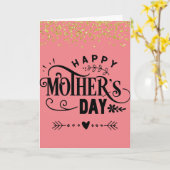 Fijne Moederdag. Vers binnen. Kaart (Gele Bloem)