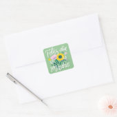 Fijne Moederdag Vierkant Sticker (Envelop)