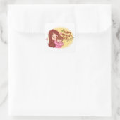 Fijne Moederdag vierkante sticker (Tas)
