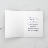 Fijne Moederdag. Vlinders & Bloemen Kaart (Binnen)