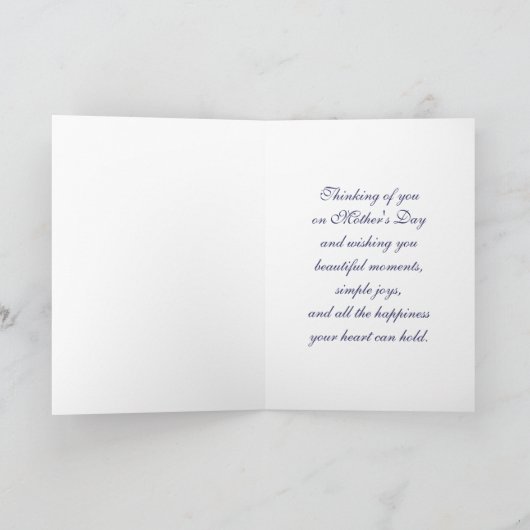 Fijne Moederdag. Vlinders & Bloemen Kaart (Binnen)