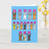 Fijne Moederdag voor Cat Lover.. Kaart (Gele Bloem)