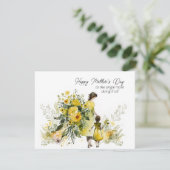 Fijne Moederdag voor de alleenstaande moeder Feestdagenkaart (Staand voorkant)