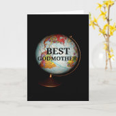 Fijne Moederdag voor de beste godmoeder op aarde Kaart (Gele Bloem)