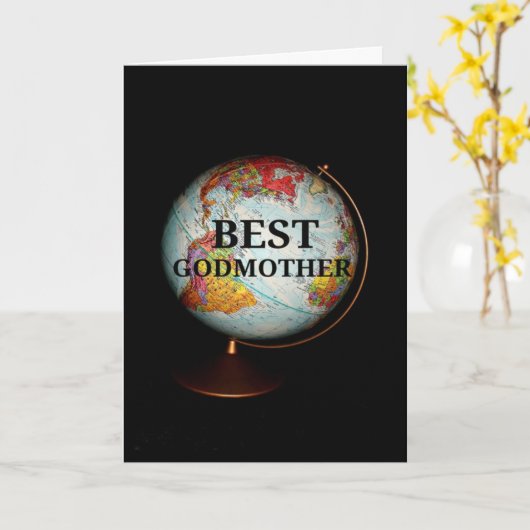 Fijne Moederdag voor de beste godmoeder op aarde Kaart (Gele Bloem)