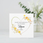 Fijne Moederdag voor de Beste Mama (Staand voorkant)