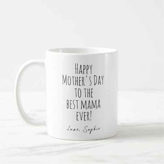 Fijne Moederdag voor de beste mama ooit Koffiemok (Links)