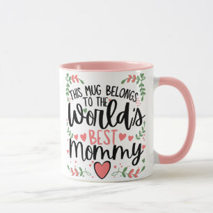 Fijne moederdag voor de beste mama ter wereld mok