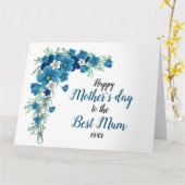 Fijne moederdag voor de beste moeder ooit bloem kaart (Gele Bloem)