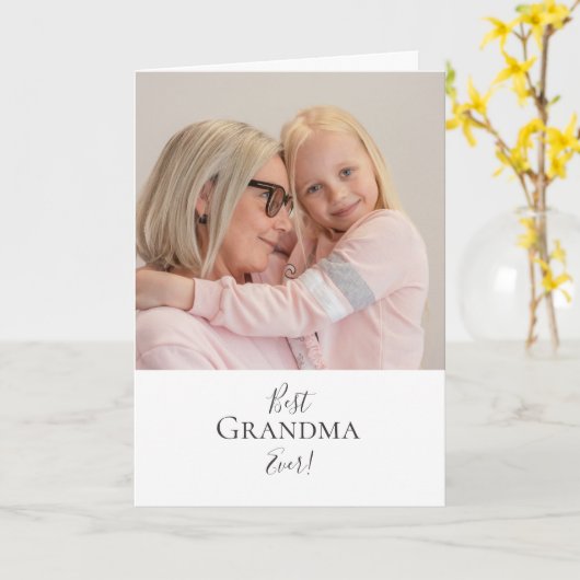 Fijne Moederdag voor de beste oma ooit! Kaart (Gele Bloem)