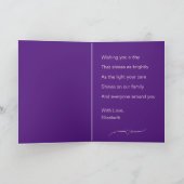 Fijne Moederdag voor mijn dochter Paarse Kaart (Binnen)