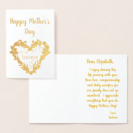 Fijne Moederdag voor mijn vrouw Folie Kaarten