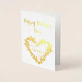 Fijne Moederdag voor mijn vrouw Folie Kaarten (Voorkant)