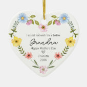 Fijne Moederdag voor oma Keramisch Ornament (Voorkant)