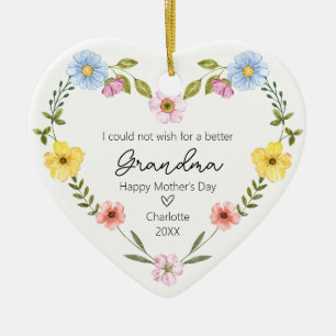 Fijne Moederdag voor oma Keramisch Ornament