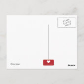 Fijne Moederdag voor oma Paarse witte foto Briefkaart (Achterkant)