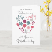 Fijne Moederdag voor schoonzus Kaart (Gele Bloem)