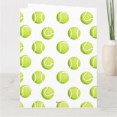 Fijne Moederdag voor tennis Moeder met ballen Kaart (Achterkant)