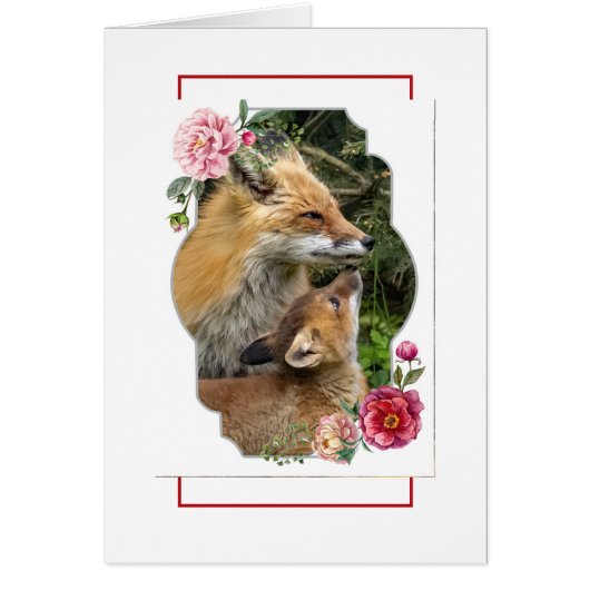 Fijne Moederdag, vossen (Voorkant)