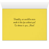 Fijne Moederdag vrolijke rode en gele tulpen (Binenzijde Horizontaal (Onderkant))