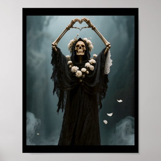 Fijne Moederdag vrouwen moeder oma hart handen Poster (Voorkant)