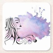 Fijne Moederdag Vrouwendag Kartonnen Onderzetters (Voorkant)