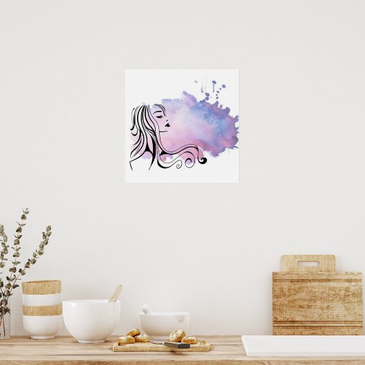 Fijne Moederdag Vrouwendag Poster (Keuken)