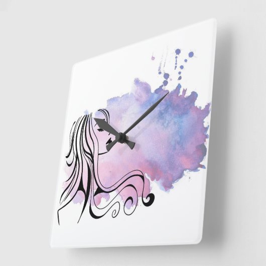 Fijne Moederdag Vrouwendag Vierkante Klok (Hoek)