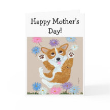 Fijne Moederdag! Welsh Corgi
