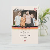 Fijne moederdag wij houden van je Plat Kerstkaart (Staand voorkant)