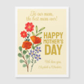 Fijne moederdag Wildbloemen voor onze moeder (Voorkant)