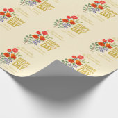 Fijne moederdag Wildbloemen voor onze moeder Cadeaupapier (Hoek)