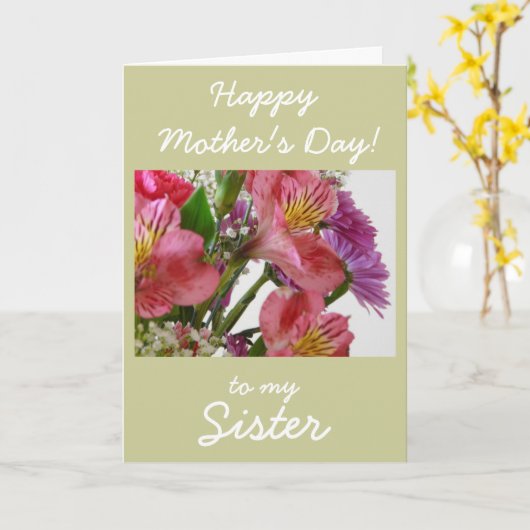 Fijne Moederdag-ZUS! Kaart (Gele Bloem)